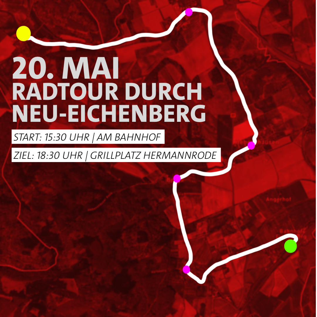 Radtour am 20. Mai